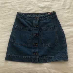Free People Jean Skirt